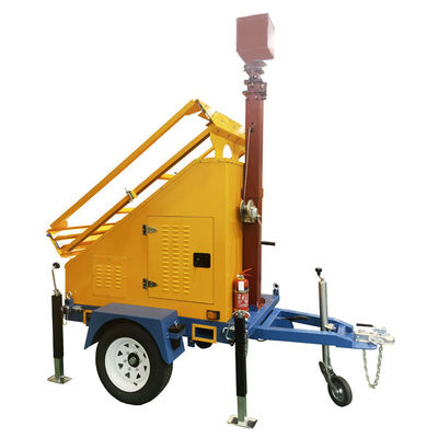 OEM แพนเลอร์ โมบายล์ โซลาร์ เทรลเลอร์ พร้อม 6m 7m มาร์ทโทรทัศน์มือ