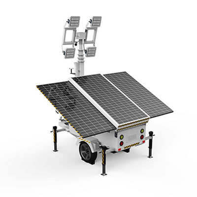 สถานที่ใช้พลังแสงอาทิตย์ Led Lighting Tower DC 48V สําหรับการสว่างจตุจักรกลางคืน