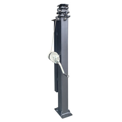 4.5m 15ft 6m 19ft มือ Telescopic Mast สําหรับกล้องยกรถยนต์แสงอาทิตย์และไฟ LED