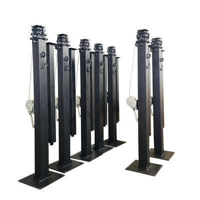 ปรับปรุงแบบ Manual Mast Solar Trailer Camera ม้า 6m 19ft 7m 21ft ราคา