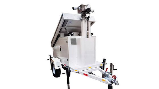 สีที่กําหนดเอง พกพาแสงอาทิตย์ กล้องวงจรปิดแสง LED trailer สําหรับการเกษตร