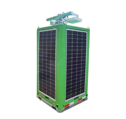 โซลาร์ โมบาย LED Light โมโนคริสตัลลีน ซิลิคอน ทาวเวอร์ คิวบอยด์ สําหรับแสงจราจรในเมือง