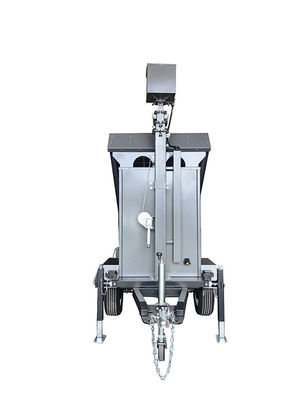 พลังงานแสงอาทิตย์ ความปลอดภัยกล้องฉลาด Cctv Trailer Cold Galvanizing สําหรับการติดตามโกดัง