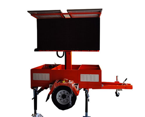 การคุ้มครองสิ่งแวดล้อมสีเขียว พลังงานแสงอาทิตย์ โทรศัพท์มือถือ LED Display Screen Trailer สําหรับสแควร์วัฒนธรรม