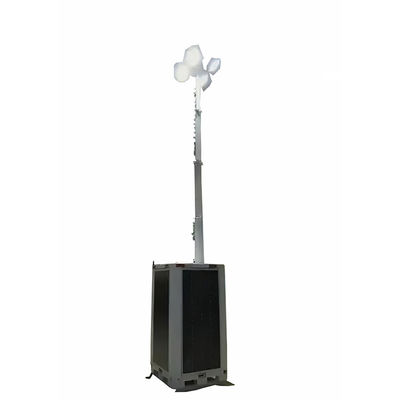 แผนที่พลังงานแสงอาทิตย์ ระบบพลังงานซิลิคอนโมโนคริสตัล ไฟสว่างสูง Led Light Tower Cabinet สําหรับการส่องแสงเทศกาลดนตรีกลางแจ้ง