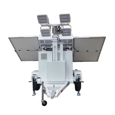 โมโนคริสตัลลีนซิลิคอน แผ่นพลังแสงอาทิตย์ การสว่างแบบเดียวกัน LED Light Trailer สําหรับการส่องแสงเทศกาลดนตรีกลางแจ้ง