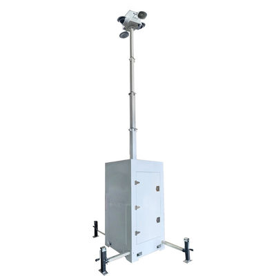 ง่ายการจัดจําหน่าย โมบาย คอมแพคต์ CCTV Tower สําหรับการติดตามงานก่อสร้างถนน