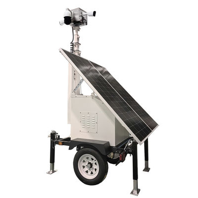 รถยนต์กล้องวงจรปิด รถยนต์ Cctv แสงอาทิตย์ พร้อมแผ่นแสงอาทิตย์ 2 * 300W สําหรับสถานที่ก่อสร้าง