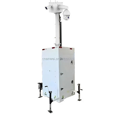 กล้องวงจรปิดมือถือที่มั่นคงและมั่นคง Cctv Surveillance Security Cuboid สําหรับการเฝ้าระวังชั่วคราว