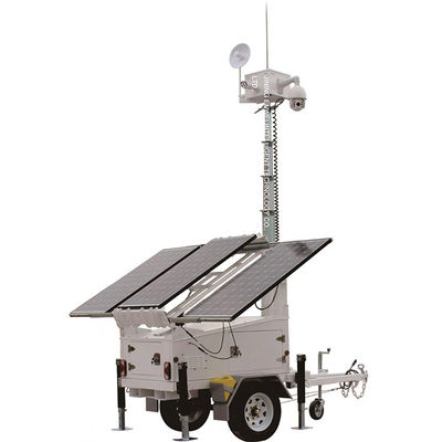 เครื่องขนส่งพลังงานแสงอาทิตย์ คล้องความละเอียดสูง หอคอย Cctv สําหรับการติดตามการก่อสร้างถนน