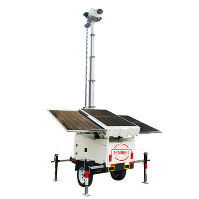 รถยนต์ติดตามแสงอาทิตย์ Cctv พร้อมหมึกมือ 6 เมตร สําหรับการติดตามสถานที่ก่อสร้าง