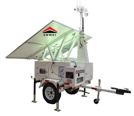 แหล่งจ่ายไฟแบบยืดหยุ่น MPPT 40A แผงโซลาร์เซลล์ รถพ่วง CCTV สำหรับการจัดการและตรวจสอบระยะไกล