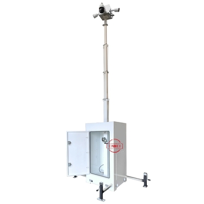หอคอย CCTV รักษาความปลอดภัยแบบพกพา พร้อมกล้อง PTZ 360° สำหรับงานอีเวนต์กีฬา