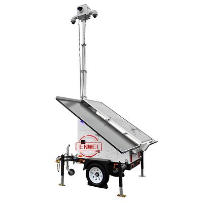 CE Certified Solar-Powered Surveillance Trailer With 3*400W Solar Array For 24/7 Operation