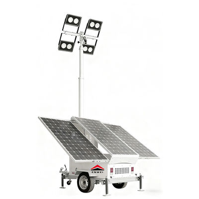 Long-Lasting Battery Life Solar Power Lights Trailer For Chemical Park