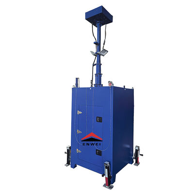 การติดตั้งง่าย กล้องวงจรปิดมือถือ หอคอย CCTV สําหรับการติดตามอุตสาหกรรม