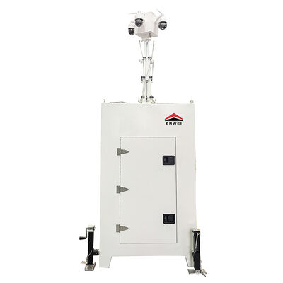 All day long Mobile Surveillance Tower with Night Vision Cameras for Construction Site Monitoring